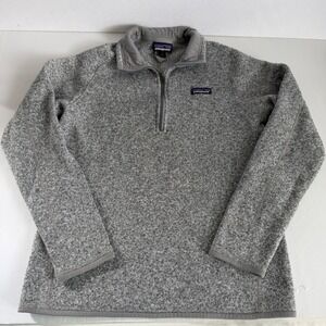Patagonia Better Sweater 1/4 Zip Large Gray Fleece Pullover‎ Knit Casual Outdoor